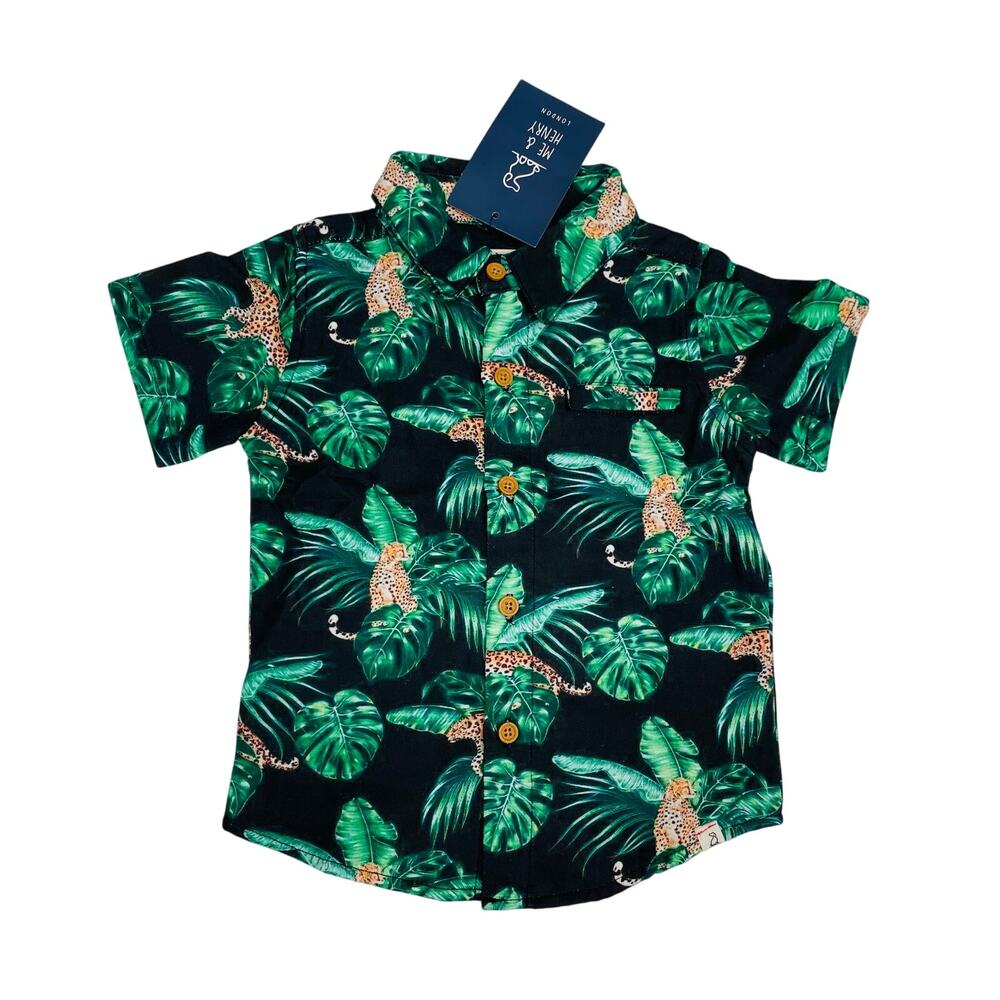 NWT Me & Henry 12Y Jungle Shirt